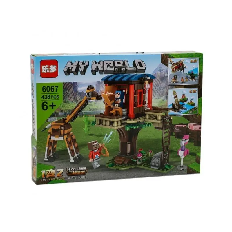 Конструктор Майнкрафт Зоопарк MY WORLD 6067, 438 деталей - Зображення 4