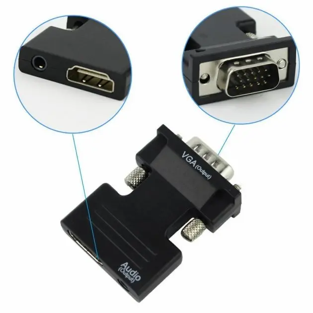 Конвертер з HDMI на VGA OUT Black - Зображення 7