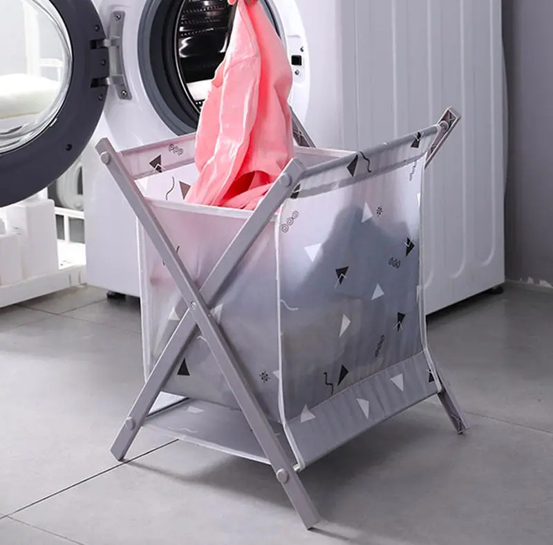 Кошик для білизни Laundry Storage Basket Сіра - Зображення 3