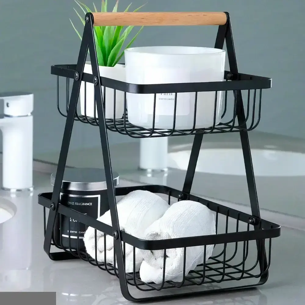 Кошик для фруктів два яруси, 32х30х18см КоVegetable - Зображення 2