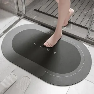 Килимок для ванни вологопоглинаючий Home 50 x 80 см, овальний