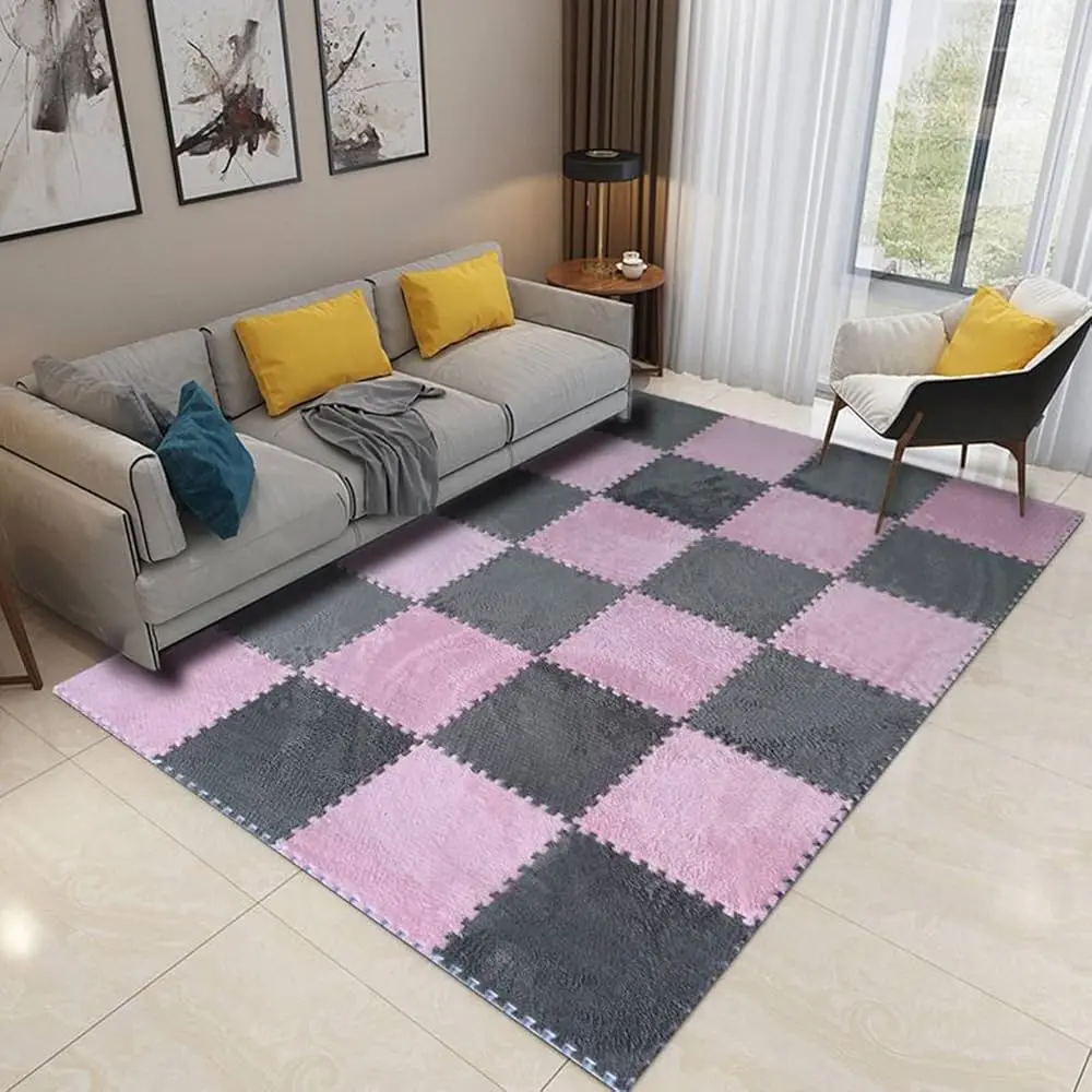 Килимок-пазл з плюшевим покриттям 10 пазлів 30х30х1.5 см - Зображення 3