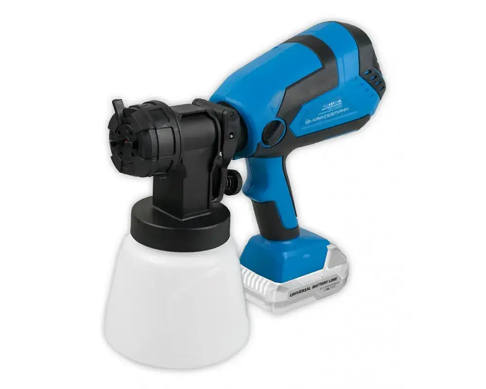 Краскопульт акумуляторний 1 сопл, 210 Вт, 1200 мл/хв, бачок 800 мл, 60 DIN - Зображення 2