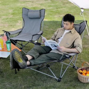Стілець – Крісло розкладне з підніжкою для пікніка, риболовлі