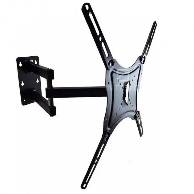 Кронштейн для телевізора HDL-117B-2 Чорний настінний кріплення діагоналлю 14" - 55" тримач для плазми до 50 кг - Зображення 3