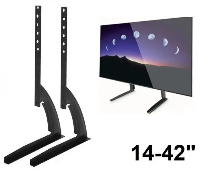 Кронштейн для телевізора на стіл V-Star D701 TV01 14"-42" підставка для телевізора (1008927-Black) - Зображення 3