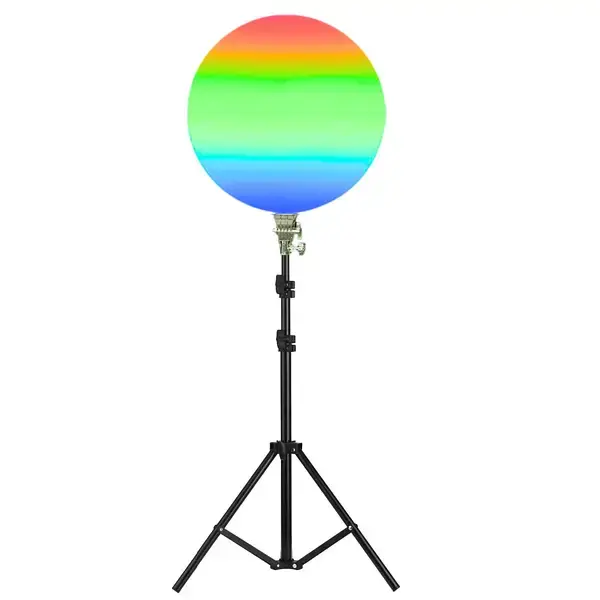Кругла світлодіодна лампа 45см RGB-LED Fill Light GS-450 кольорова з пультом для фото та відео - Зображення 5