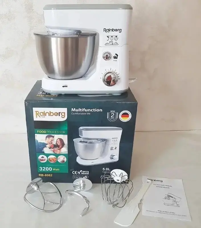 Кухонний комбайн Rainberg Rb-8082 3200 Вт - Зображення 6