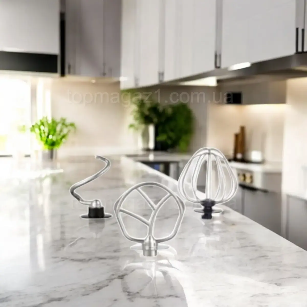 Кухонний комбайн з тістомісом 4500Вт Top Kitchen універсальний кухонний комбайн 3в1 - Зображення 4