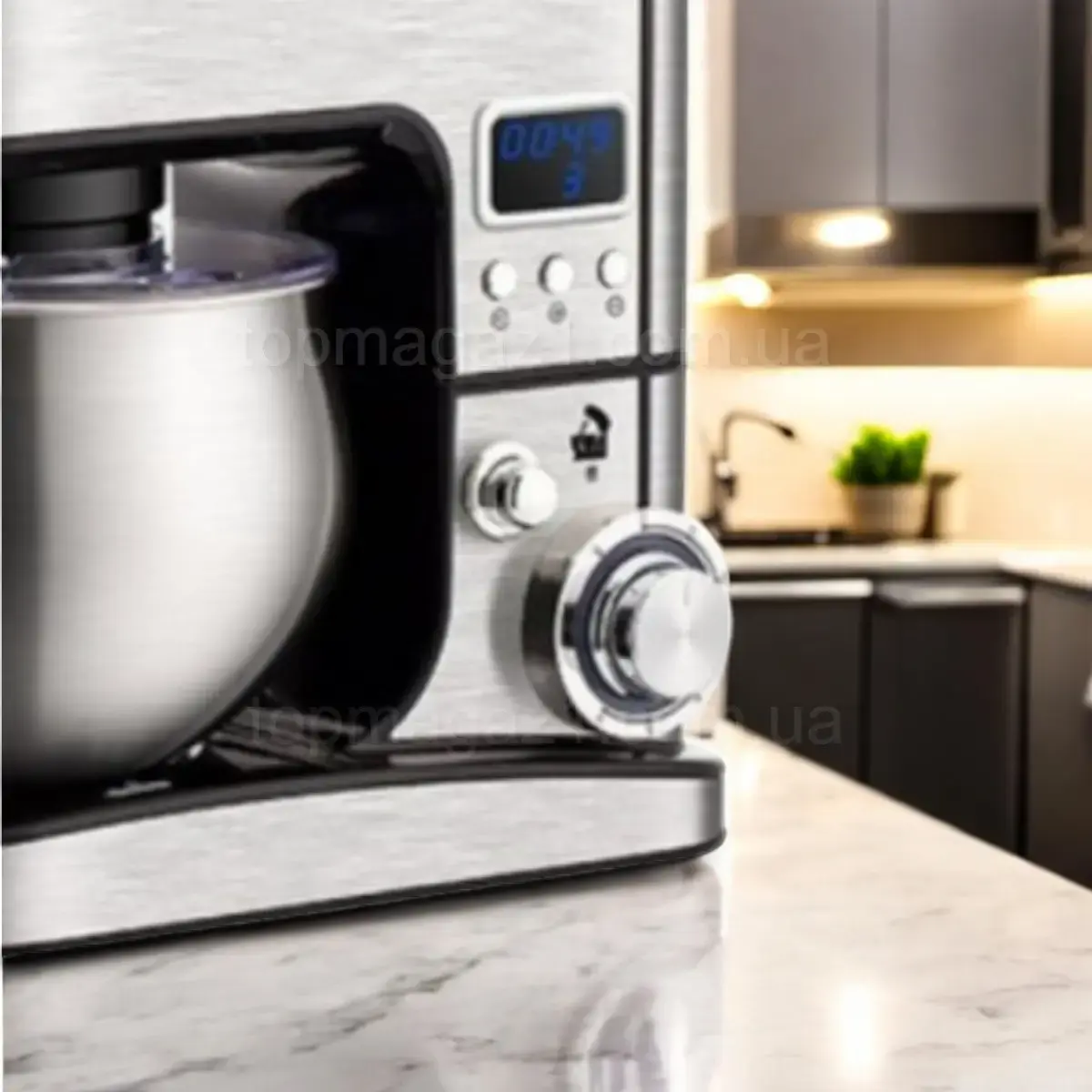 Кухонний комбайн з тістомісом 4500Вт Top Kitchen універсальний кухонний комбайн 3в1 - Зображення 2