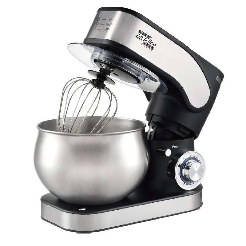 Кухонний тістоміс міксер 4в1 3500 Вт на 6 літрів Zepline з нержавіючої сталі ZP-136 - Зображення 6