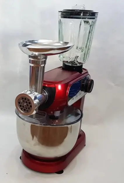 Кухонний комбайн 3 в 1 Rainberg RB-8080 Тістоміс / М'ясорубка / Блендер / Планетарний міксер 4200В - Зображення 9