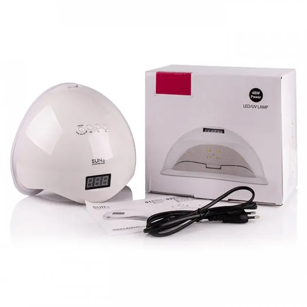 Світлодіодна лампа для манікюру SUN 5 48W з дисплеєм та сенсором, UV лампа - Зображення 5