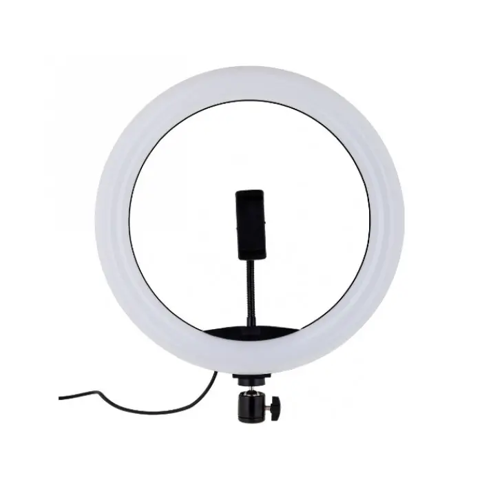 Кільцева LED лампа 30 см з тримачем для телефону / Студійне світло - Зображення 2
