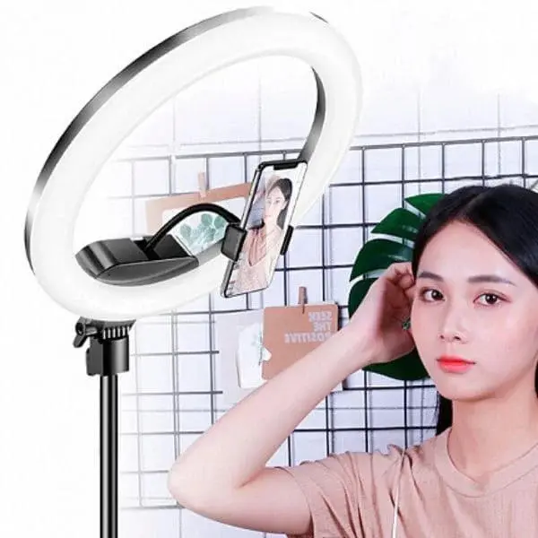 Кільцева LED лампа 30 см з тримачем для телефону / Студійне світло - Зображення 6