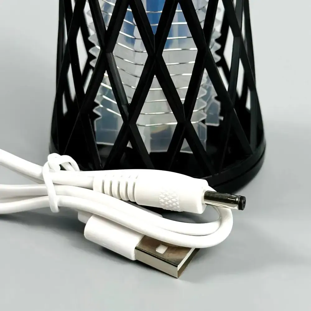 Лампа-пастка від комах TX-WD02 Mini 2в1 800mAh (світильник, УФ-лампа) із вбудованим акумулятором 14cm - Зображення 6
