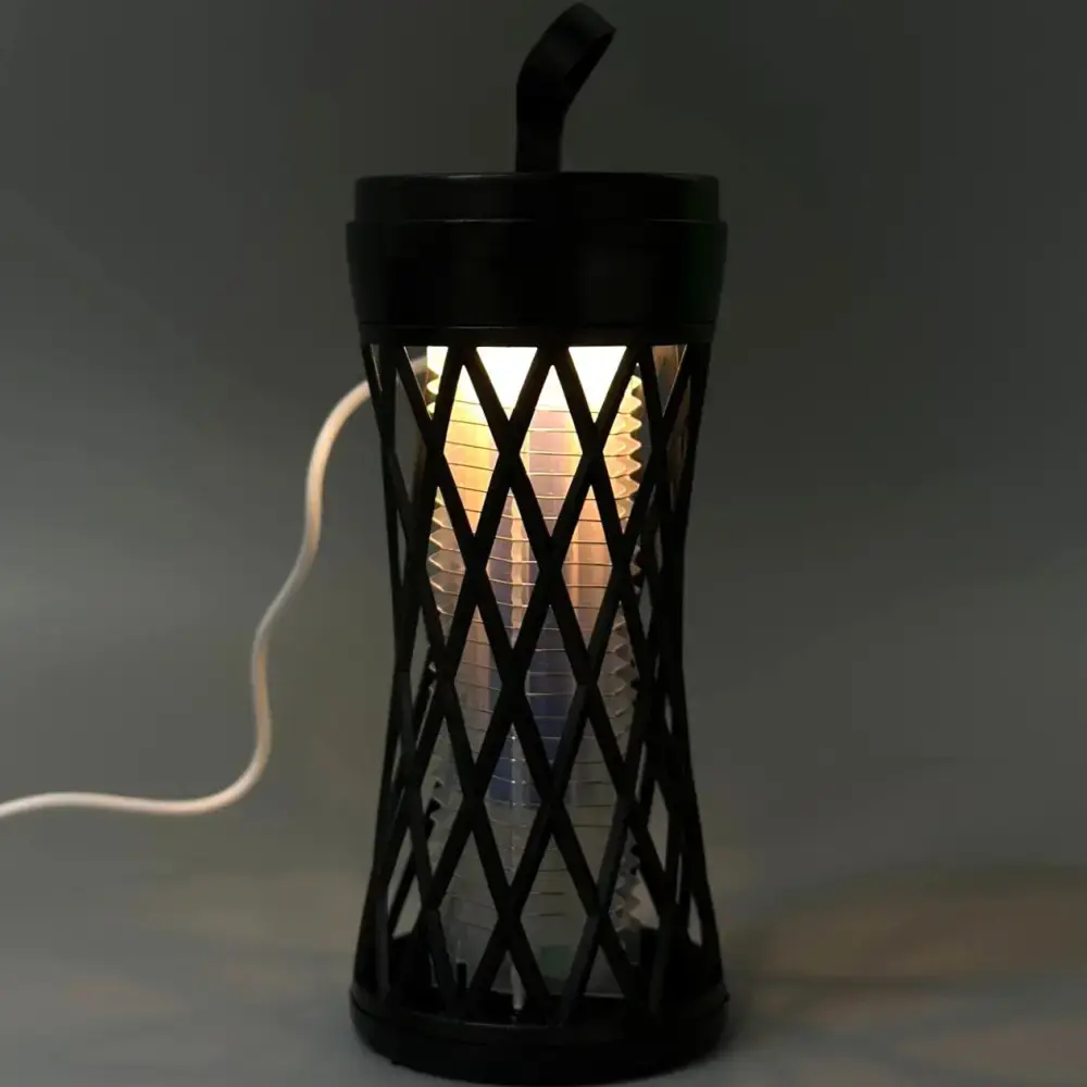 Лампа-пастка від комах TX-WD02 Mini 2в1 800mAh (світильник, УФ-лампа) із вбудованим акумулятором 14cm - Зображення 3