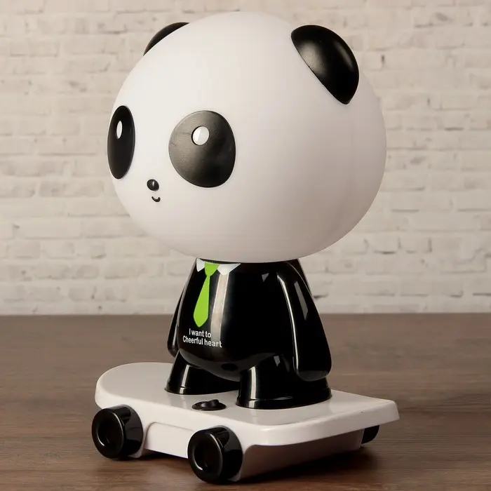 Лампа настільна LED 220В "Панда на скейті" 30х22х17 см - Зображення 2