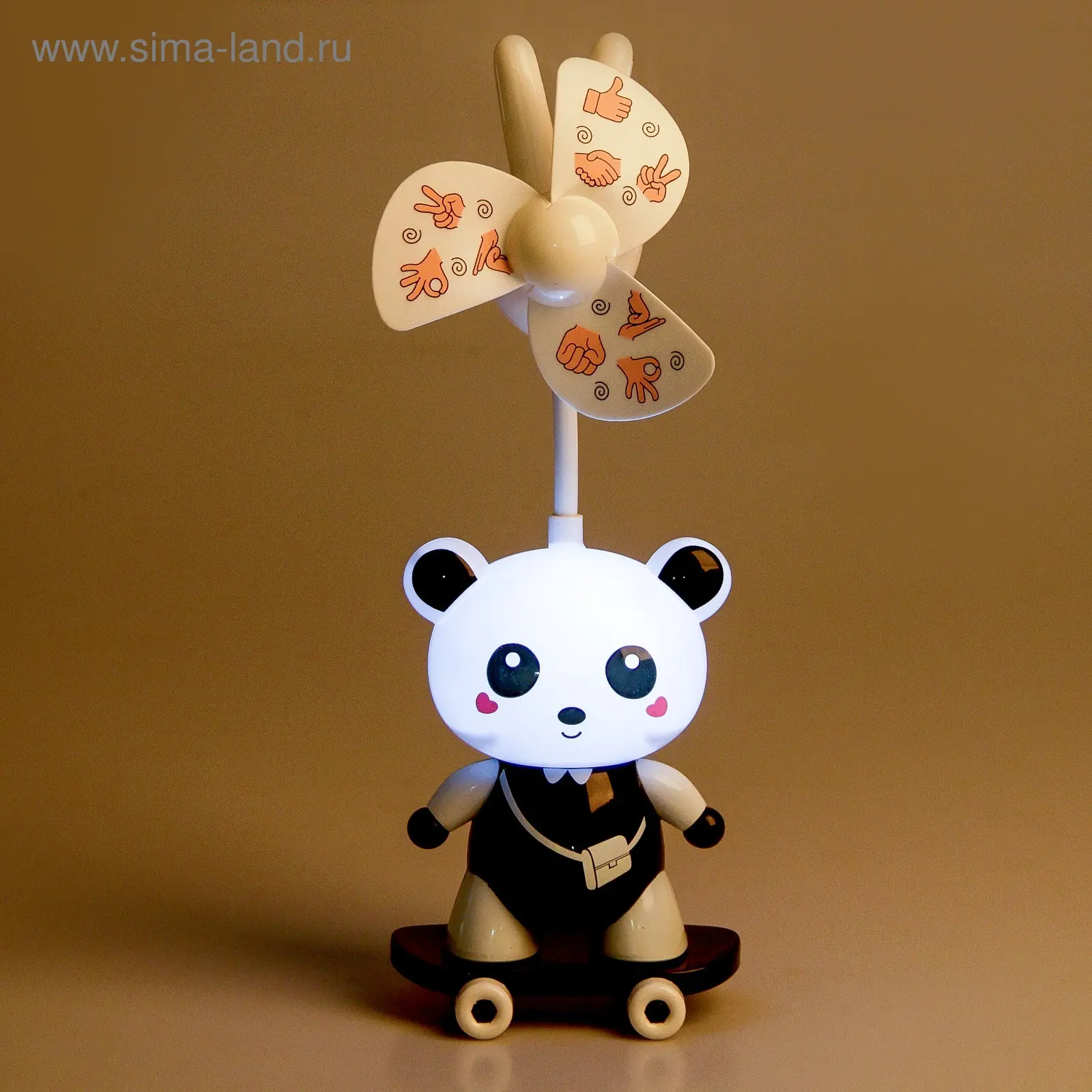 Лампа настільна LED 220В "Панда на скейті" 30х22х17 см - Зображення 4