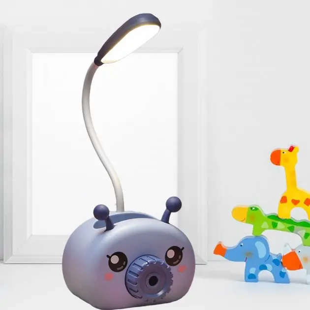 Лампа настільна на гнучкій ніжці з органайзером для ручок та підставкою телефону Quite Light Deer з точилкою олівців, живлення від USB - Зображення 4