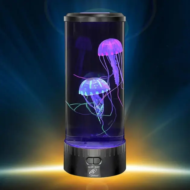 Лампа - нічник зі світлодіодними медузами ZmX LED Jellyfish Mood Lamp Приліжковий світлодіодний настільний - Зображення 8