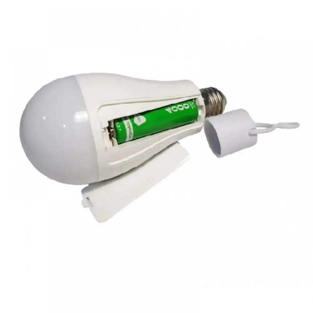 Лампочка (акумуляторна 18650) 15Вт, патрон Е27, енергозберігаюча (LED) - Зображення 4