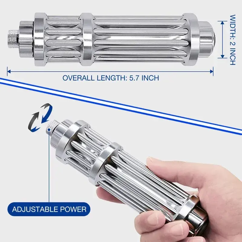Лазерна указка Laser B017 50000 mW 450 nm 10000 m - Зображення 7
