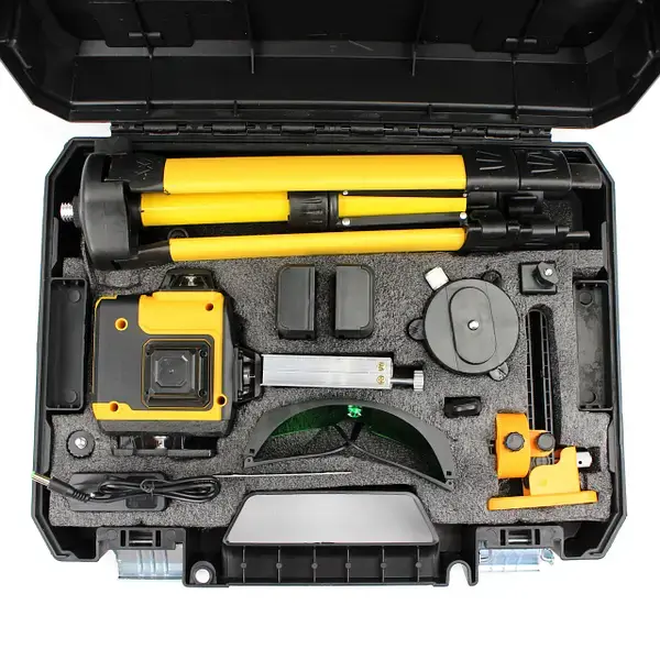 Лазерний рівень, акумуляторний лазерний нівелір (3d, 12 променів) - Зображення 4