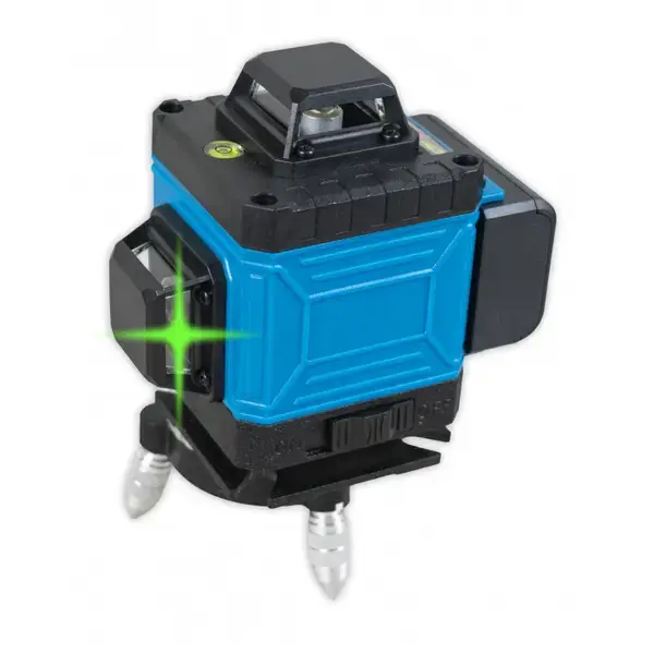 Лазерний 4D 16-лінійний зелений нівелір 24V 5Ah, самовирівнюється рівень для вимірювання перетину 16 променів на 360 в кейсі - Зображення 2
