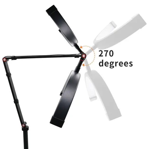 Безтіньова підлогова лампа-півмісяць LED Moon HD-M2X Censreal - Зображення 6