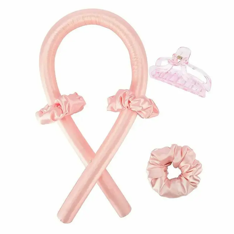 Стрічка для завивки волосся з гумками та шпилькою, шовкові бігуді для холодного укладання волосся та створення локонів - Зображення 2