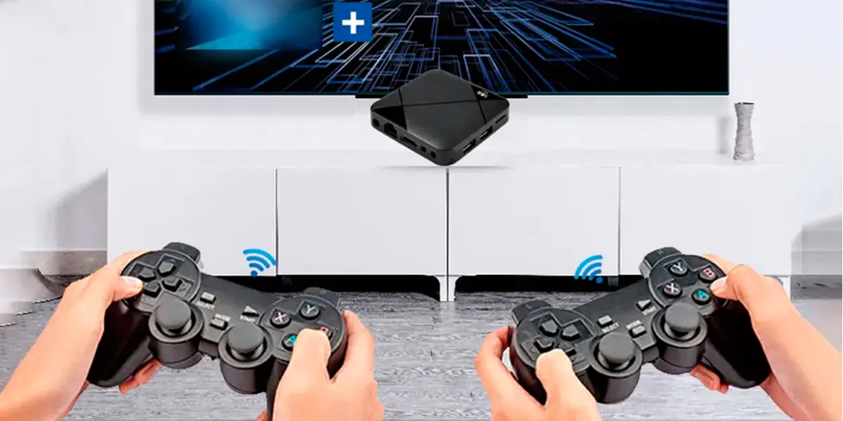 Ігрова ТВ-приставка M8 mini 4K на Android TV із вбудованим емулятором ретро-ігор та джойстиками - Зображення 5