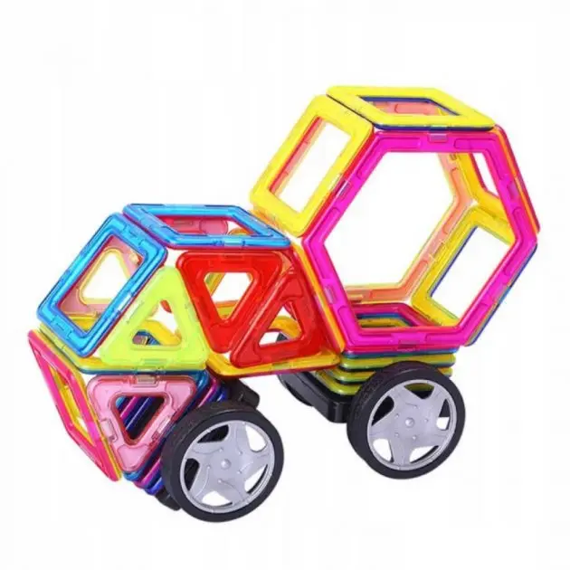 36 деталей Магнітний конструктор, дитячий 3Д конструктор, конструктор магнітний у валізі - Зображення 8