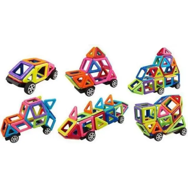 36 деталей Магнітний конструктор, дитячий 3Д конструктор, конструктор магнітний у валізі - Зображення 6