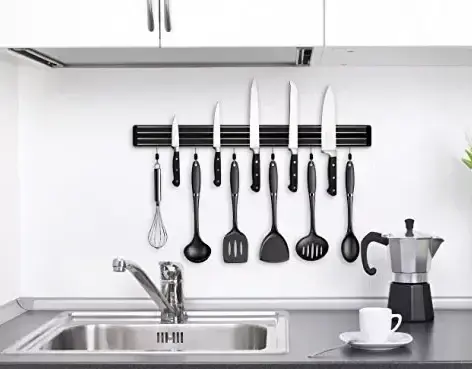 Магнітна рейка для ножів, інструментів 38 см - Зображення 4