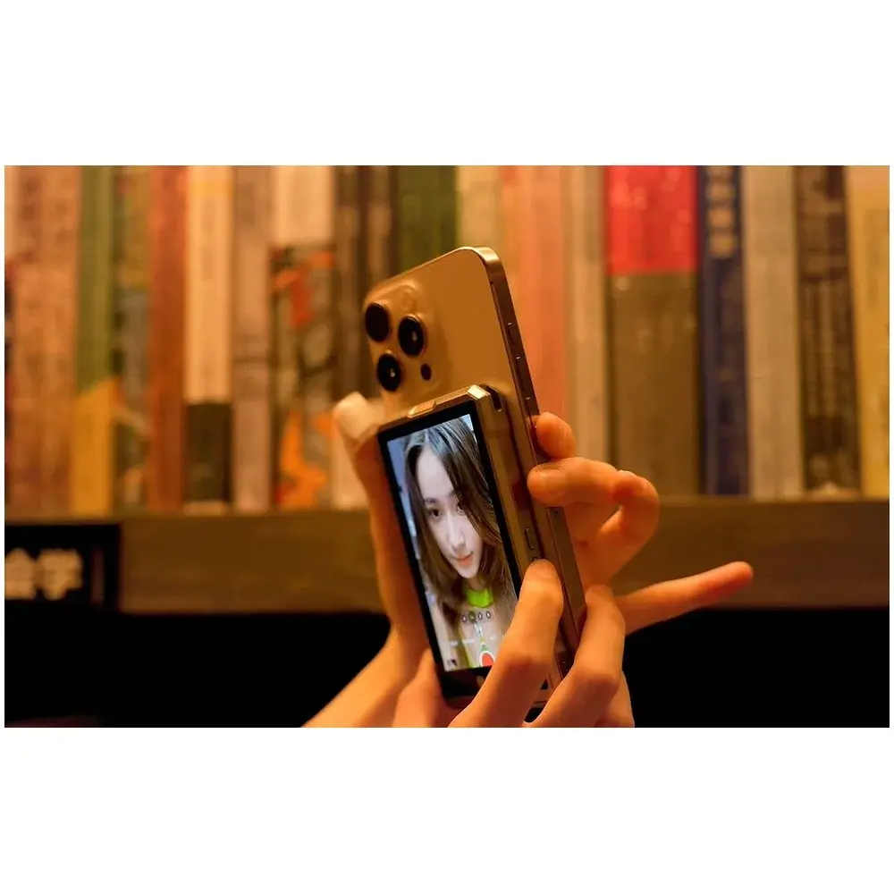 Магнітний екран/монітор для смартфонів з динаміками на задню панель телефону для селфі та блогу Fotorgear X40 - Зображення 3