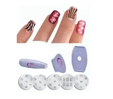 Манікюрний набір для візерунків на нігтях Салон Експрес, стемпінг для манікюру Salon Express - Зображення 3