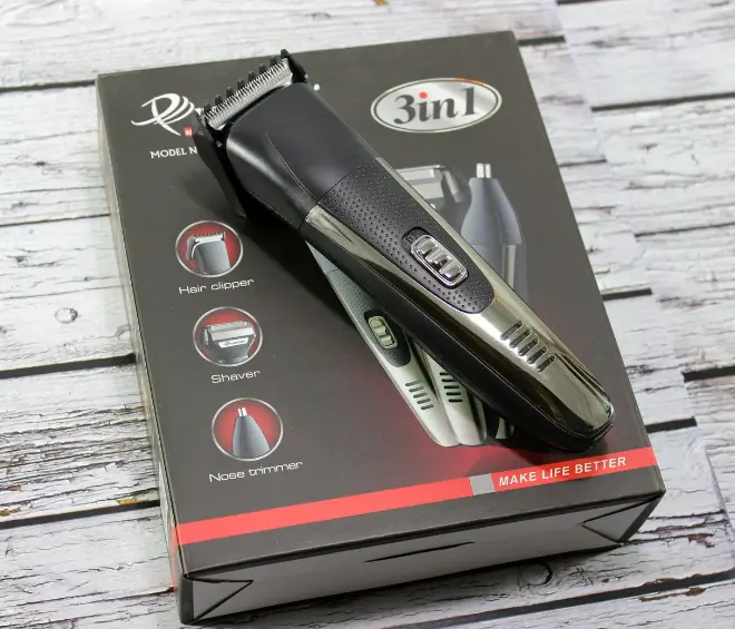 Машинка для стрижки триммер бритва Gemei GM-598 3 в 1 - Зображення 4