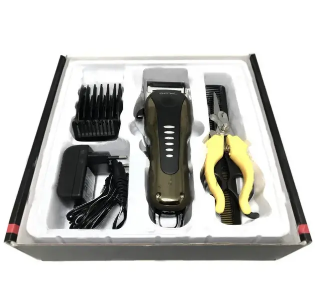 Машинка для стрижки тварин + триммер Gemei GM 6063, пилка для кігтів - Зображення 5