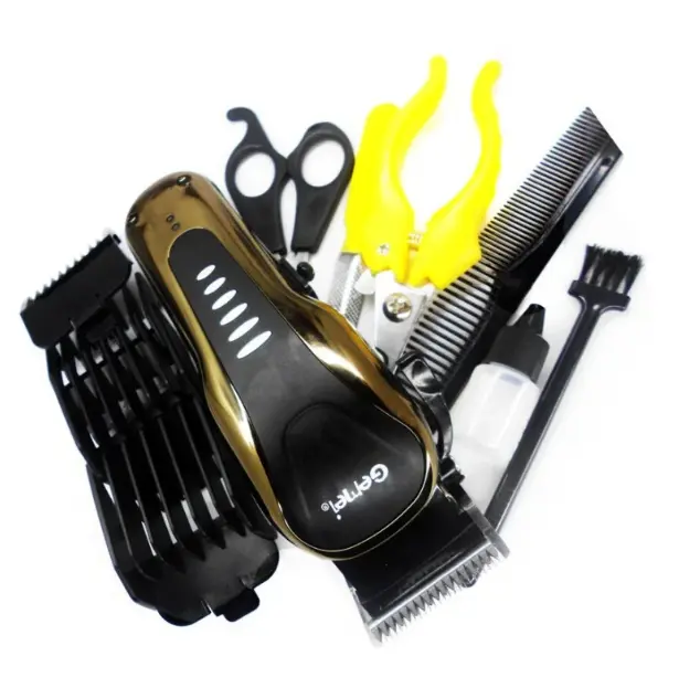 Машинка для стрижки тварин + триммер Gemei GM 6063, пилка для кігтів - Зображення 4