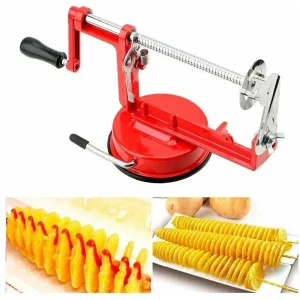 Машинка для різання картоплі спіраллю SPIRAL POTATO SLICER апарат для нарізування картоплі для чіпсів