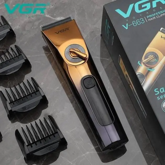 Машинка для стрижки волосся для чоловіків VGR V-663 Змінні насадки - Зображення 4
