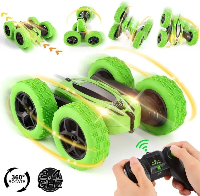 Машинка перевертень всюдихід трюкова на радіокеруванні Ydjia Stunt Car D828 Green - Зображення 2