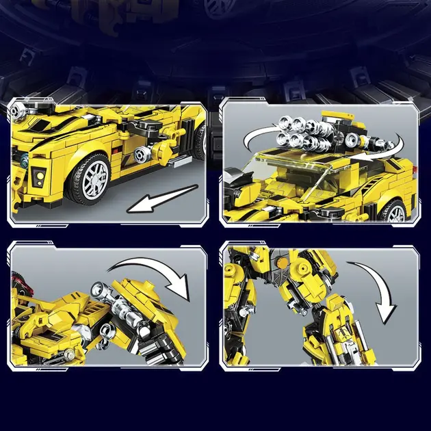 Машинка Робот-Конструктор Трансформер 2 в 1 Бамблбі - Зображення 3