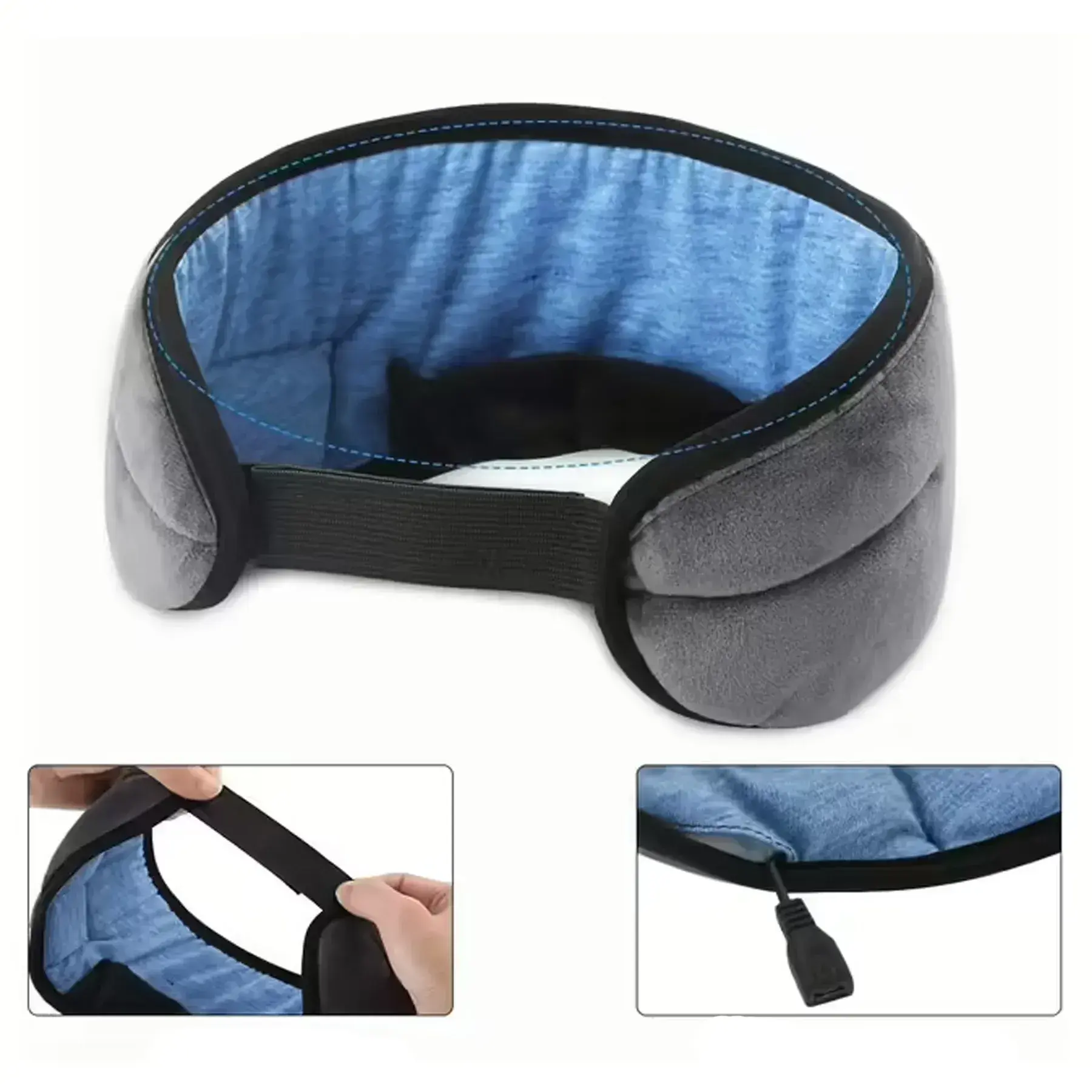 Маска для сна с наушниками Bluetooth MUSIC GOGGLES AND183 / Повязка на глаза с гарнитурой - Зображення 5