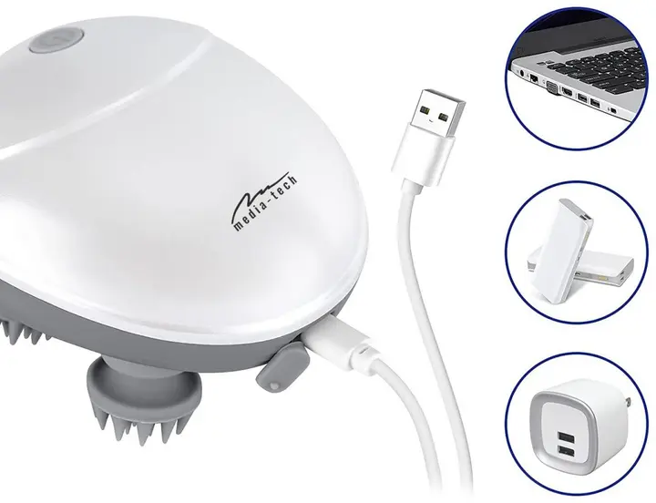 Масажер для голови для глибокого масажу та стимуляції росту волосся, підходить для тварин AND9 - Зображення 5