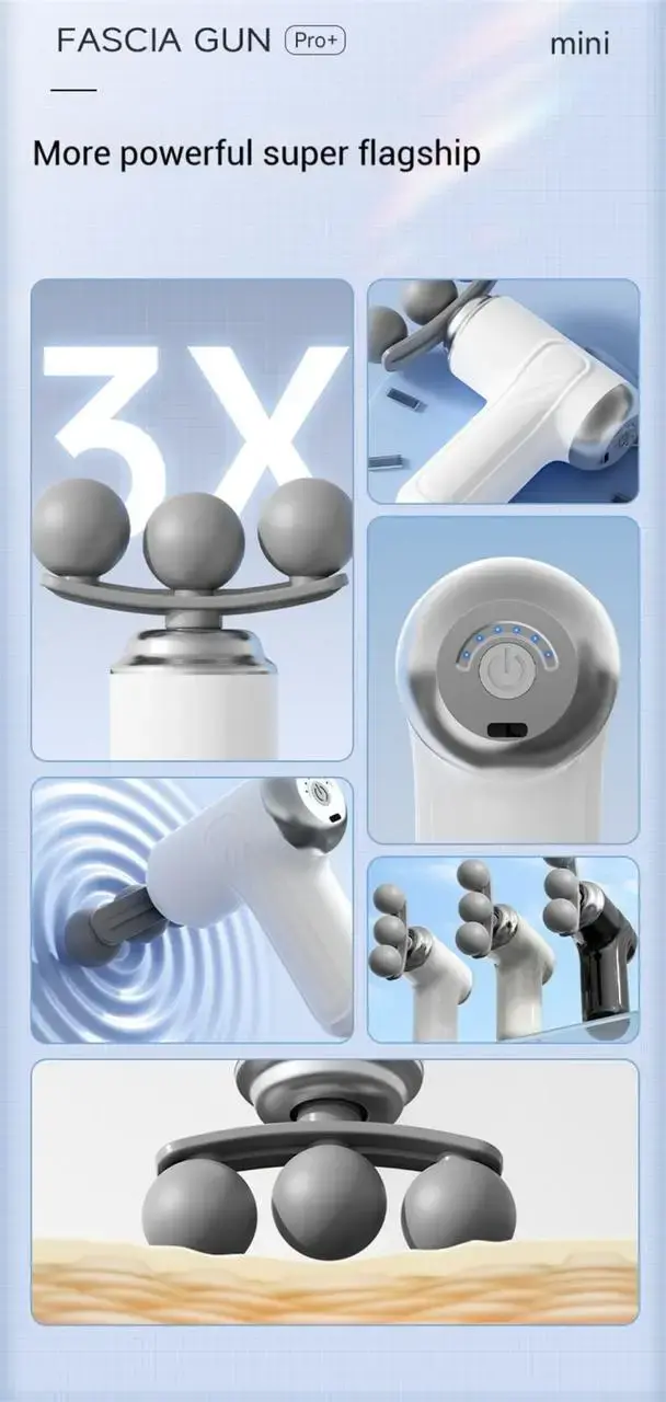 Масажер Fascial Gun, Портативний масажний пістолет LM-130 - Зображення 5