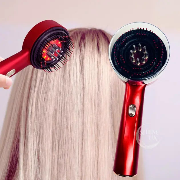 Масажер-гребінець для росту та покращення стану волосся Massage and Nourish, масажна гребінець для голови XL-1313 - Зображення 6