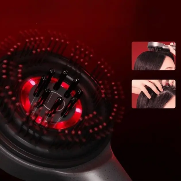 Масажер-гребінець для росту та покращення стану волосся Massage and Nourish, масажна гребінець для голови XL-1313 - Зображення 4