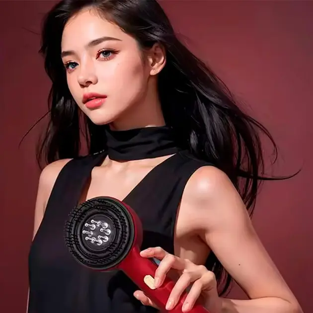 Масажер-гребінець для росту та покращення стану волосся Massage and Nourish, масажна гребінець для голови XL-1313 - Зображення 7